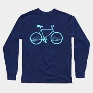 Blue Mountain Bike Long Sleeve T-Shirt